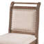 Ensemble de table de salle à manger à hauteur de comptoir en bois 3 pièces avec 2 chaises rembourrées pour petit espace, brun-131276856-131276854-131276849-131276852