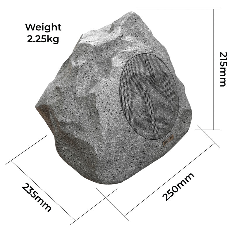 Plastic Faux Rock, 25cm H x 23.5cm W x 21.5cm D
