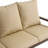 5-Person Aluminum Outdoor Conversation Set With Wood-Grain Finish & Ottoman, Aluminum Patio Furniture Set, 5-person Outdoor Sectional Sofa With Coffee Table-241129779