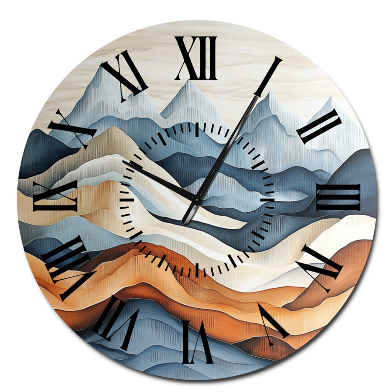 Horloge murale Mountain, Surdimensionné