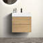 Armoire-vestiaire de salle de bain moderne en chêne naturel 24 po avec lavabo intégré-2067169599-2067169598