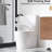One Toilet, 1.1/1.6 Dual Flush, Glossy White Ceramic, Comfort Soft Close Seat, Bathroom Flush White, Elongated Bowl, Close,
