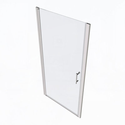 1 3/8" adjustment,universal pivot shower door, open outside, with 1/4" tempered glass