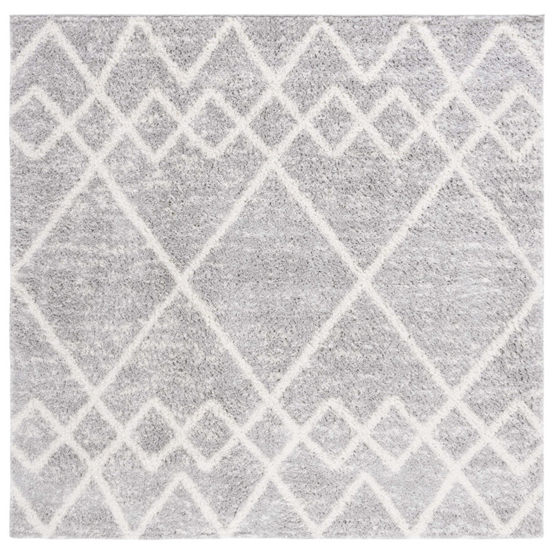 Tapis à poil long Baiden, Carré 8 pi