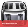 BLACK+DECKER Black & Decker 4-Slice Toaster, Extra Wide Slots, 7 Shade ...