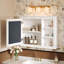 Armoire de rangement murale avec miroir