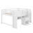 Full Size Low Loft Bed With Built-In Desk,Storage Cabinets And Open Bookcase,Whiteboard For Graffiti-1350067869