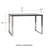 Malmesbury Metal Base Writing Desk-1626437801