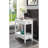 White Finish Accent Table W/Usb