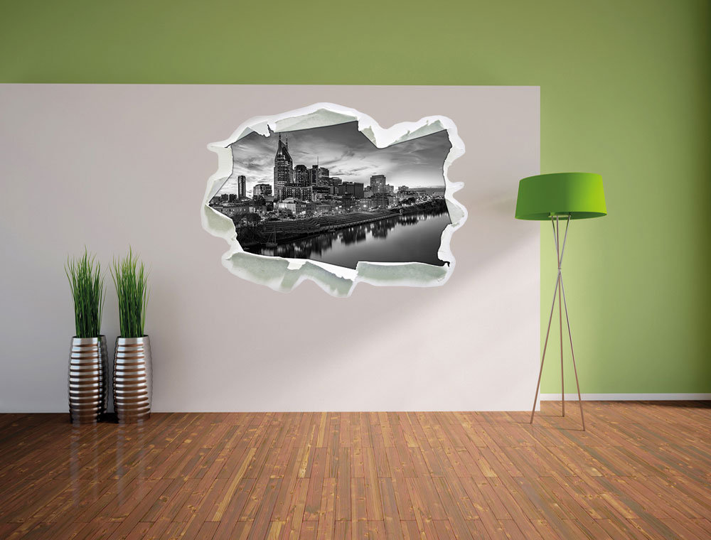 Nashville Skyline Panorama Wandtattoo