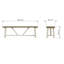 Brents Trestle Base Dining Bench. Solid Reclaimed Pine Wood. 140cm OR 180cm Wide-1163914425