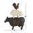 Polystone Stacked Farm Animals Decorative Sculpture-1382690882-1382690883