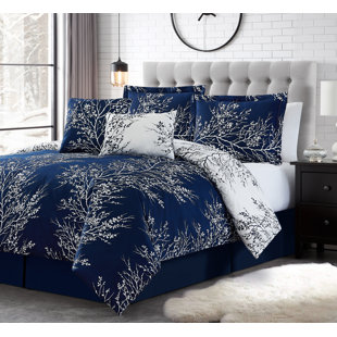 6-piece Dalaman Foliage Reversible Comforter Set