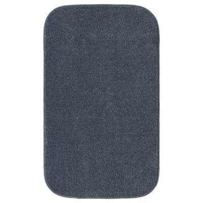 Tapis de bain lavable Gramercy 24 po x 40 po bleu ardoise