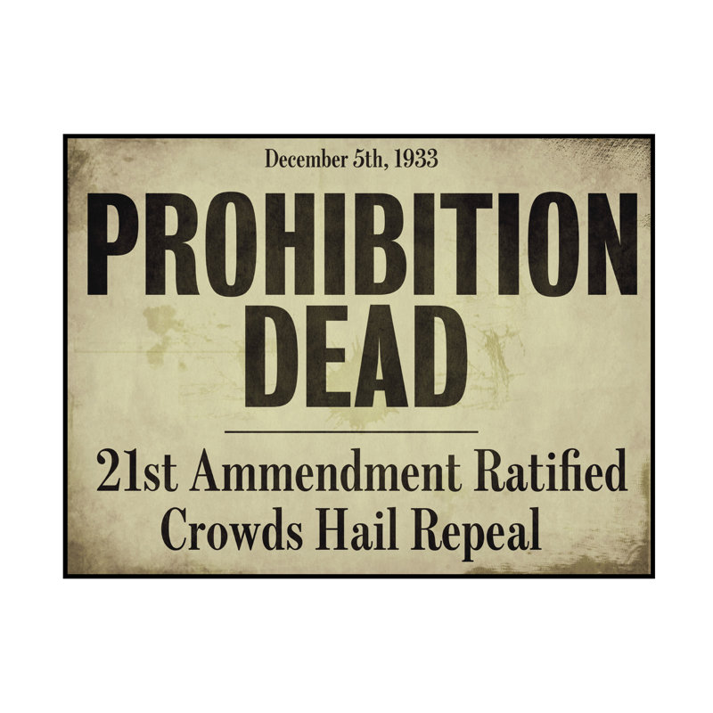 Art sur toile Sasha Prohibition_ALI73134, H 14 po x l 19 po