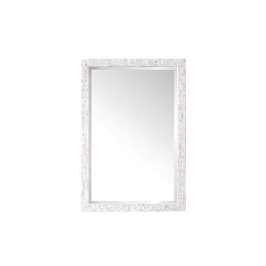 James Martin Vanities Callie Mother of Pearl Beveled Round Bathroom ...