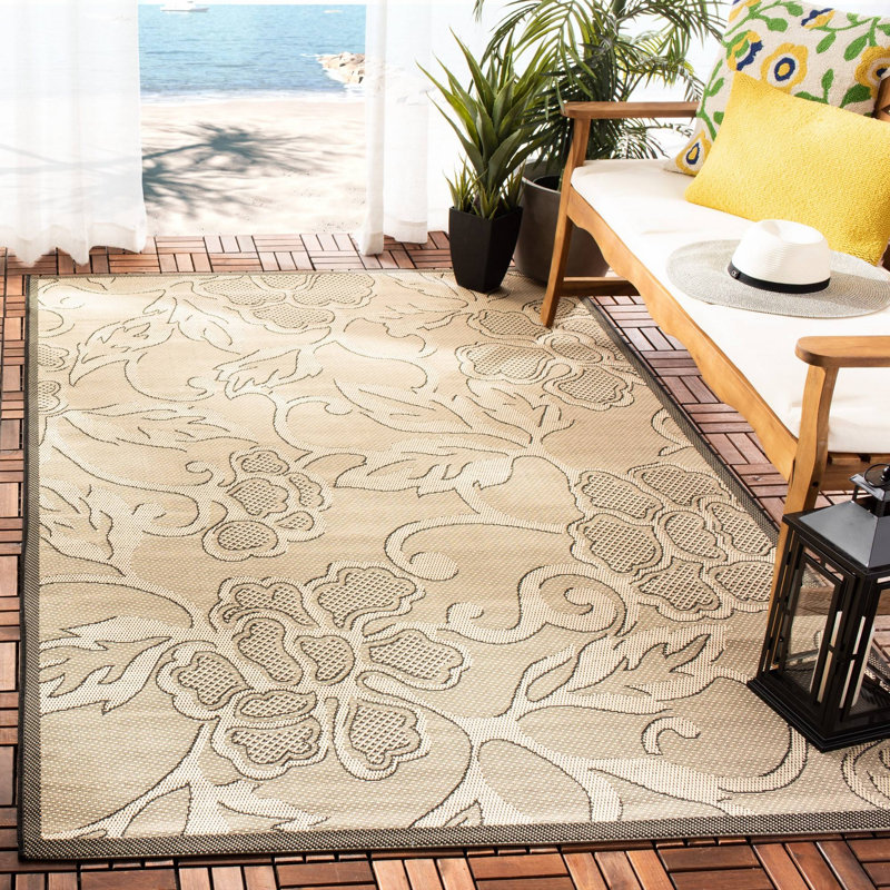 Rhinebeck Performance Floral Indoor/Outdoor Area Rug, Rectangle 5'3" x 7'7"
