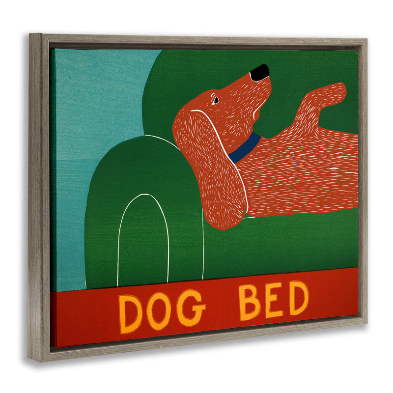 Dog Bed Couch Floating Frame, design by Stephen Huneck, Montalcino Elm Floater Frame, 25" H x 31" W