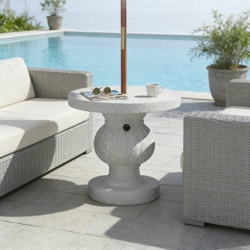 Base de parasol d'extérieur avec support de parasol de table à remplir