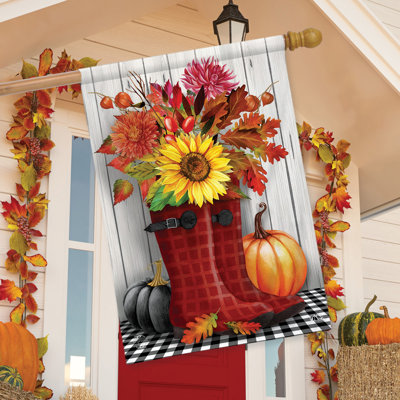 Fall Boots House Flag