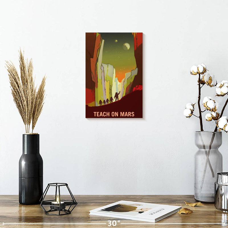 Oberle Mars Explorers Wanted Poster III, 12" H x 8" W