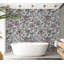 Murale florale pelez et collez - mosaïque rustique-480065025
