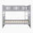 Koraima Transitional Wood Full over Full Bunk Bed with Protective Guard Rails, Integrated Ladder & Reinforced Support Slats