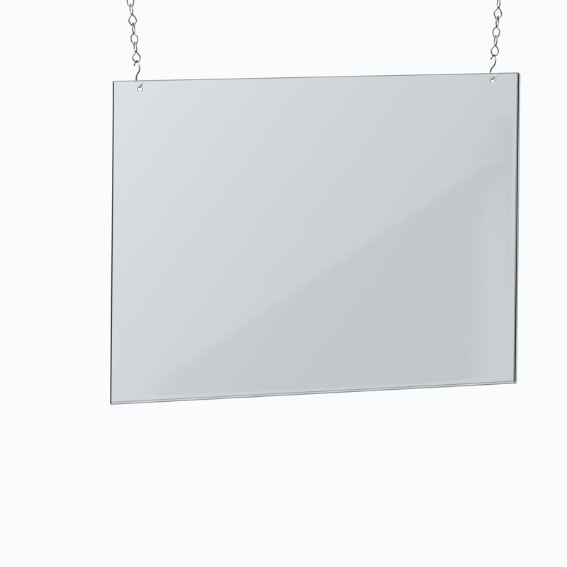 Clear Acrylic Wall Hanging Frame 24" Wide x 18'' High - Horizontal/Landscape