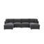 Canapé modulaire de coin avec repose-pieds Annai-1178610130
