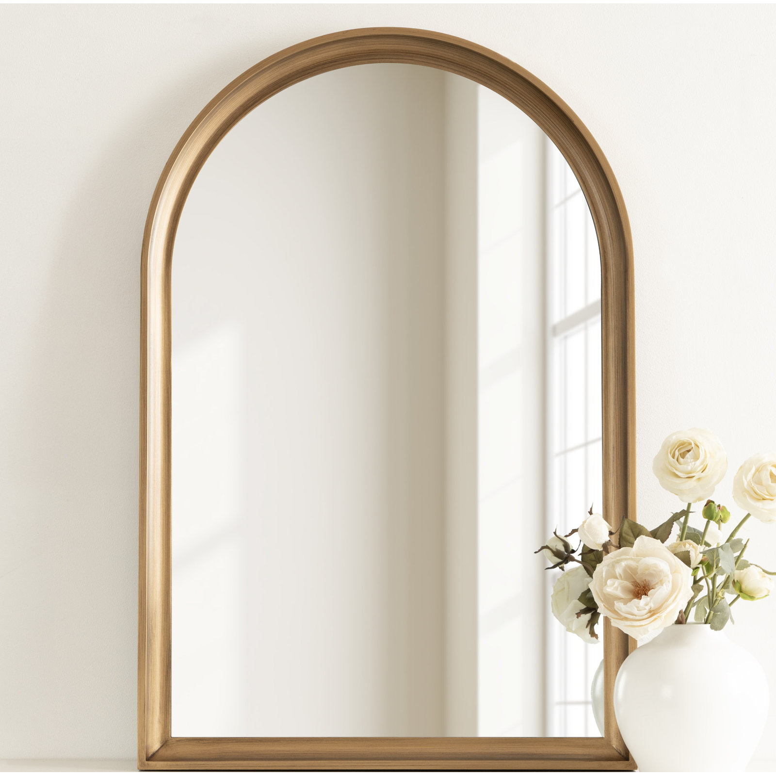 Branwell Wood Mirror, 36" x 24", Gold