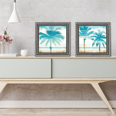 " Beachscape Palms II " by Michael Mullan 2 - Pieces