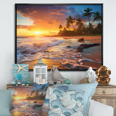 " Beach Photo Sunset Serenade XI "