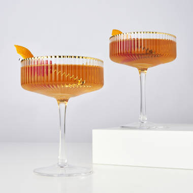 Meridian Martini Glasses by Viski, Set of 2 - Drinkware