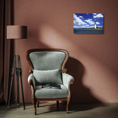 Breakwater Bay HauseFootballock, Alan Gallery Wrapped Canvas Art Titled: Barnegat Bay Light II