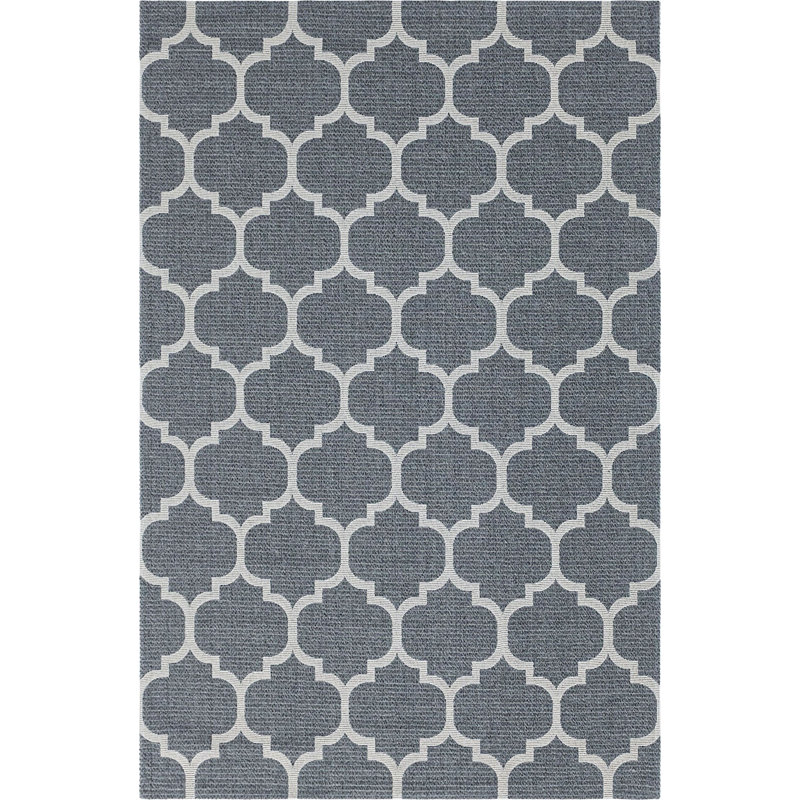 California Cotton Abstract Indoor Rug, Rectangle 4'2" x 6'
