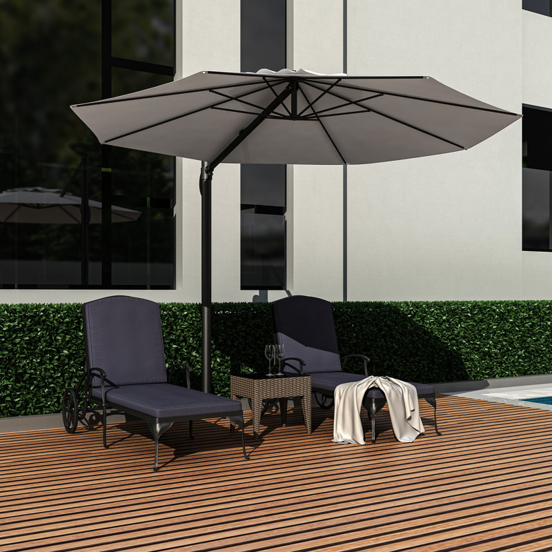 Chaise longue inclinable longue 49,21 po avec coussins, Bleu marine