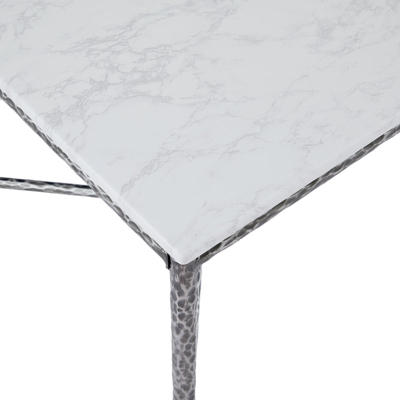 Table de salle à manger Anvil, Étain forgé