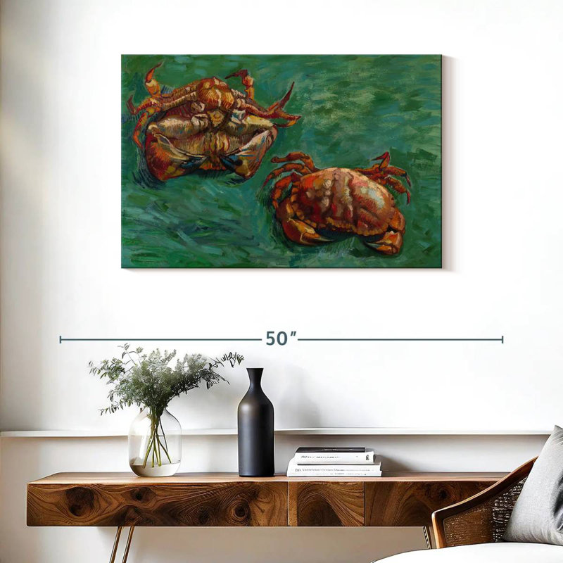 Two Crabs, 24" H x 36" W