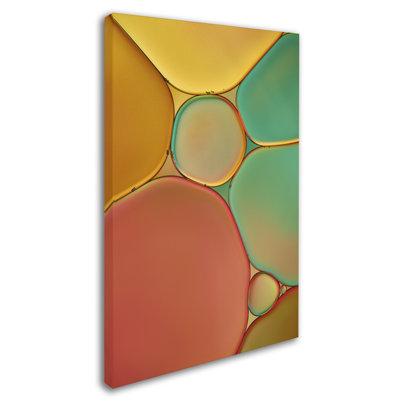 «Red Yellow and Green Drops», reproduction de photo sur toile tendue