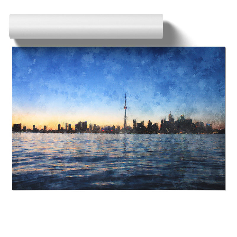 Toronto Skyline - No Frame Print, 21cm H x 30cm W x 0.1cm D