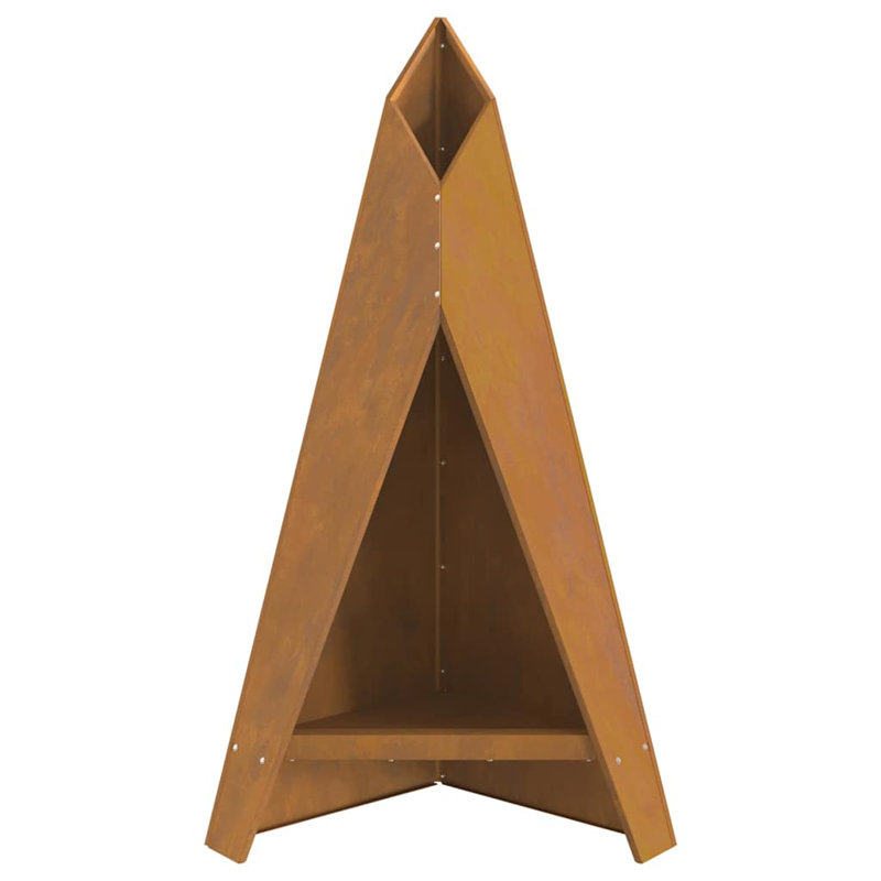Modern Fire Pit, Brown