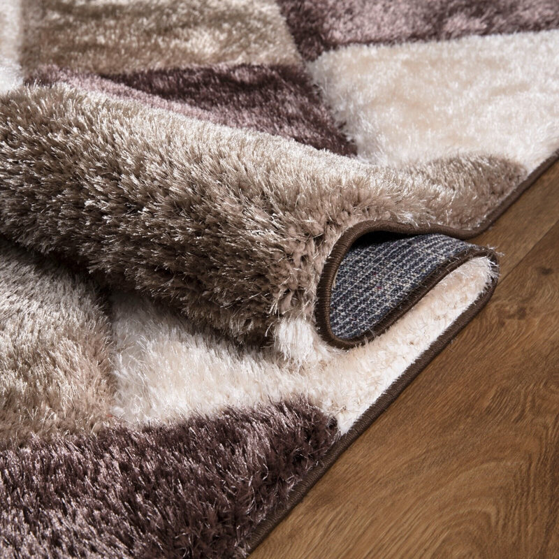 Valdez Geometric Shag Area Rug, Rectangle 120 x 170cm