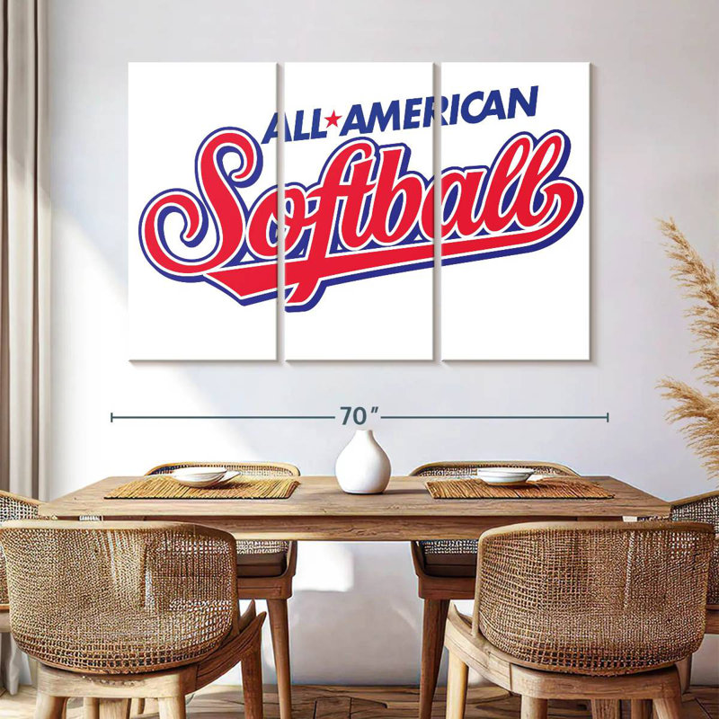 Kema American Softball Sign, 42" H x 65" W