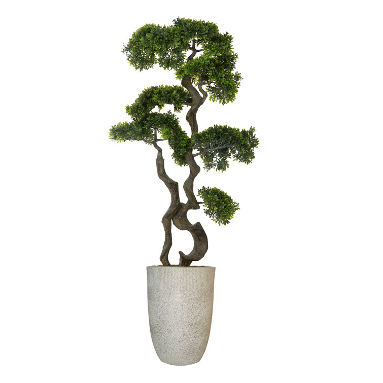 Panama 21" Artificial Bonsai Tree in Planter