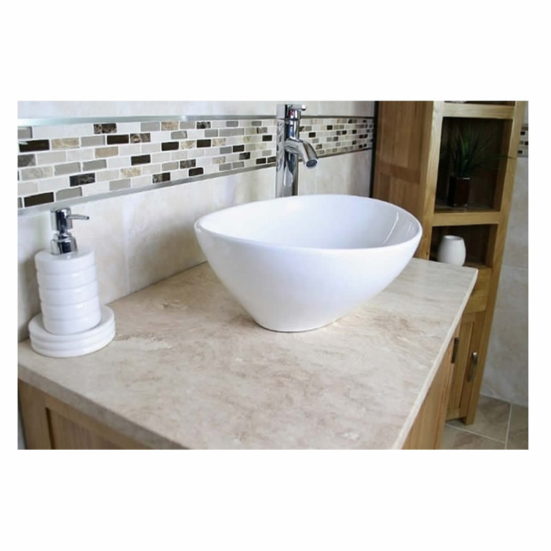 Deltoro 751mm Single Bathroom Vanity with Vessel Ceramic Basin