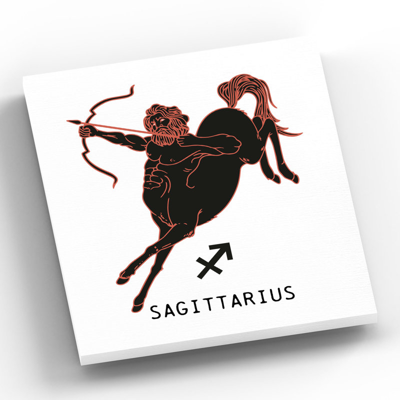 Kana Zodiac Sagittarius - Print on Wood