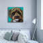 «Blue Doodle Brother 1» par Carolee Vitaletti, art mural sur toile-1538569170