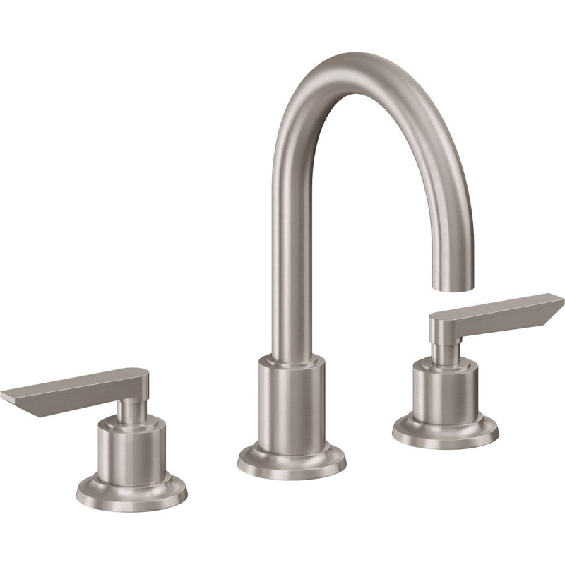Rincon Bay 8" Widespread Lavatory Faucet with ZeroDrain, Lever Handle, Satin Nickel