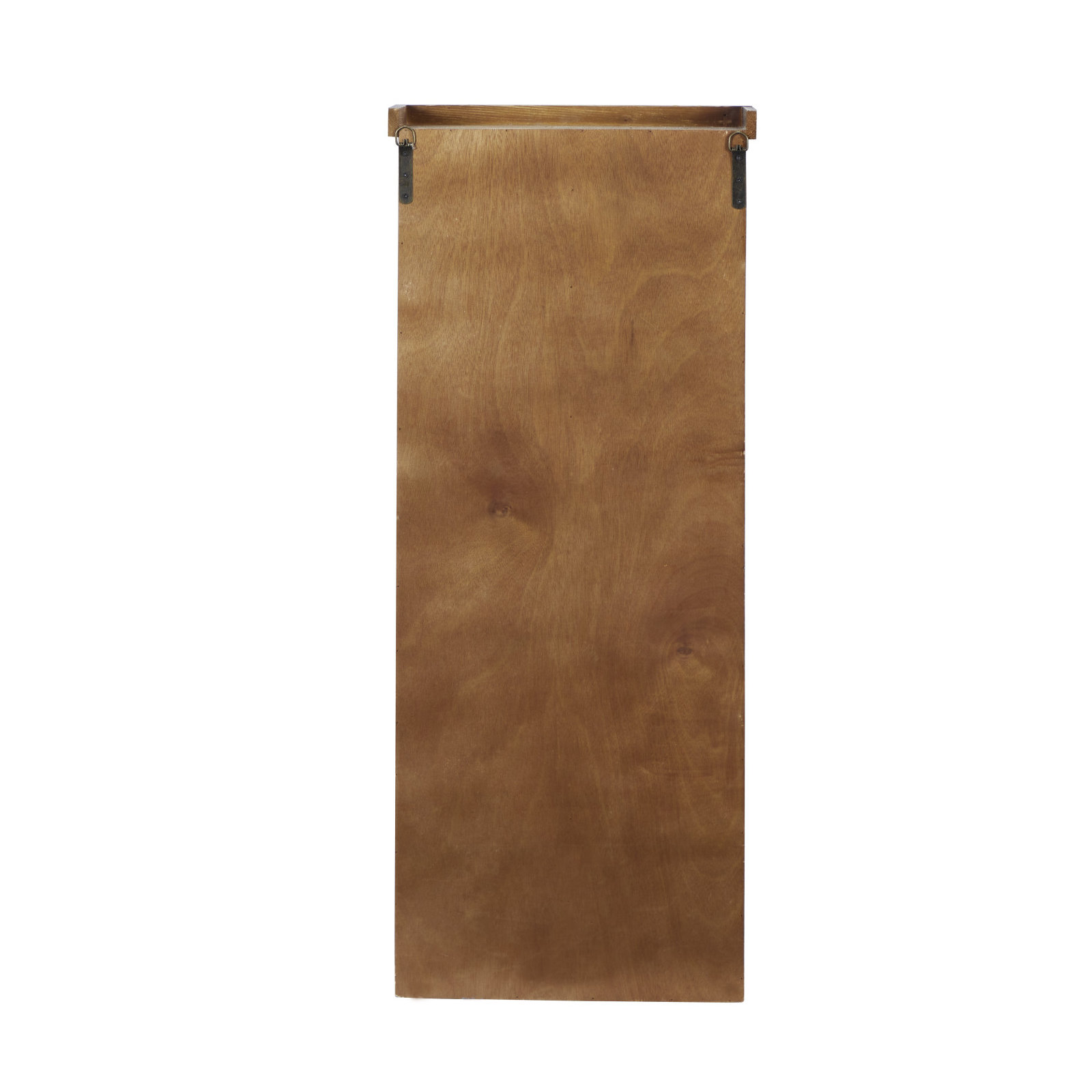 Ferncliff Brown Wood 10 Cubby Wall Shelf 18" x 7" x 42"