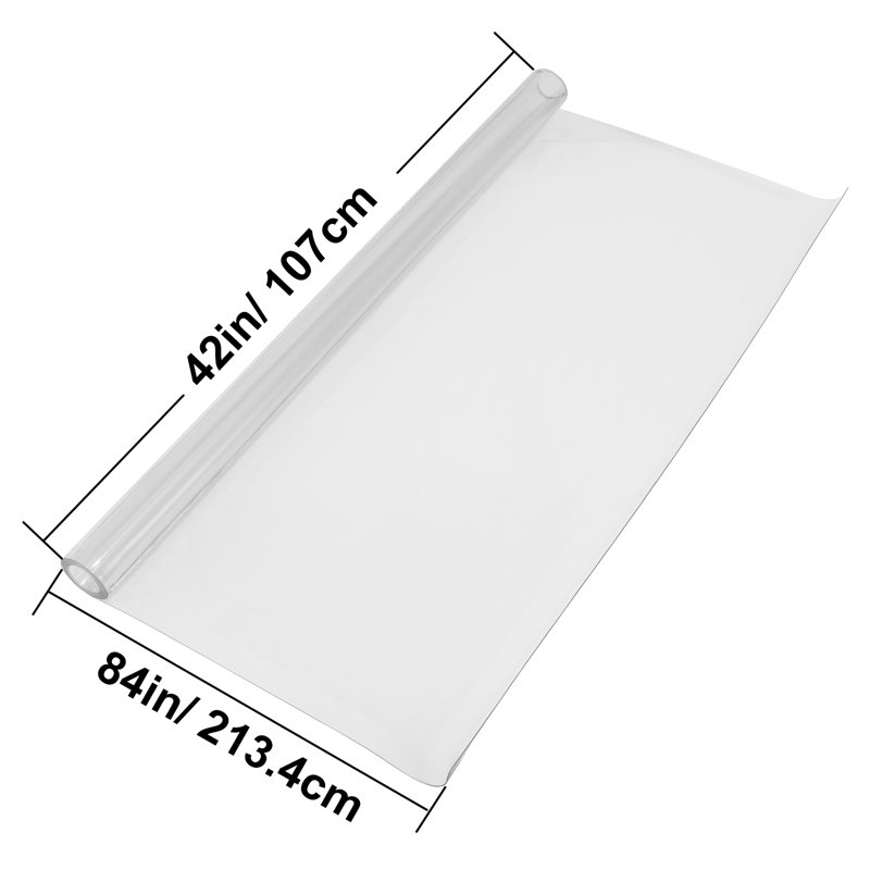 Protecteur de table transparent, protecteurs de bureau transparents de 2 mm d'épaisseur, nappe en plastique pour table de salle à manger